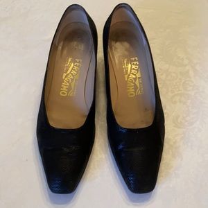 Ferragamo Black low pumps 6.5B